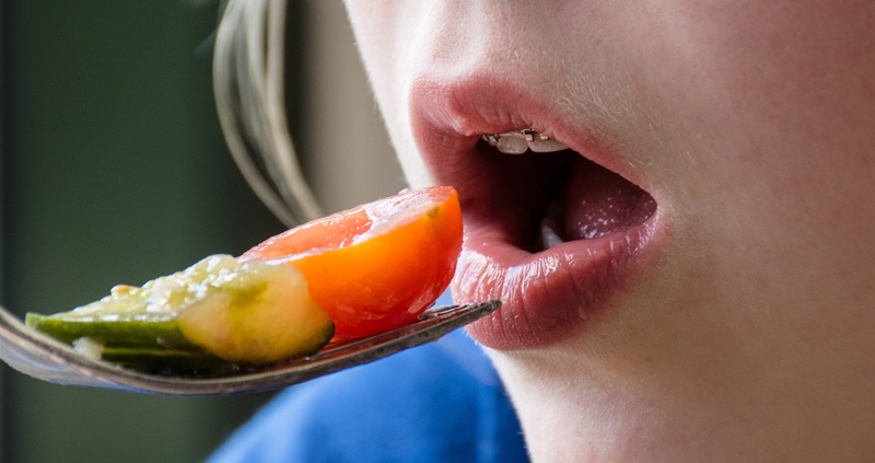 human Teeth, red, mouth open, human Mouth, people, one woman only, beauty, human Lips, food, food And Drink, freshness, Hunger, vegetable, wellbeing, dental braces