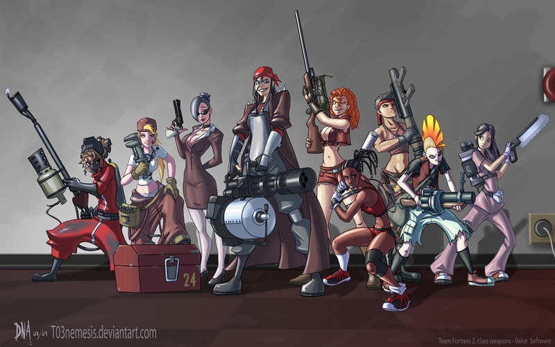 rule, girls, hot, people, art, team, fortress, hd, rule 63, 480P, x