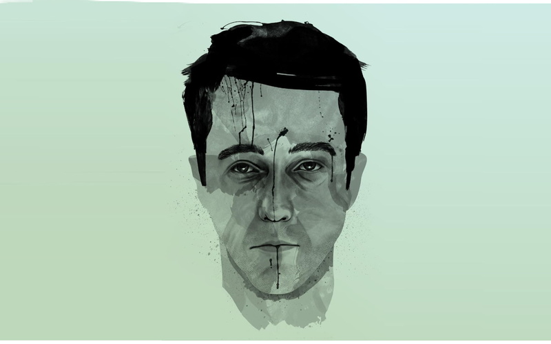 body part, Edward Norton, auto post production filter, portrait, transfer print, studio shot, human body part, creativity, man, headshot, Actor, digital composite