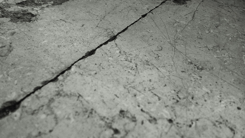 old photos, dirt, 1080P, damaged, no people, high angle view, sidewalk, day, outdoors, dirty, paving stone, rough, cracked, concrete, cement, selective focus