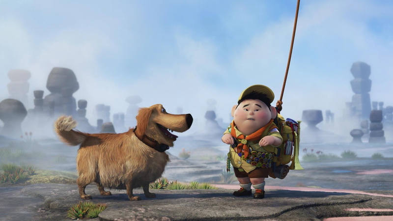 pixar, 1080P, 1920x1080, dug, cartoons, russell