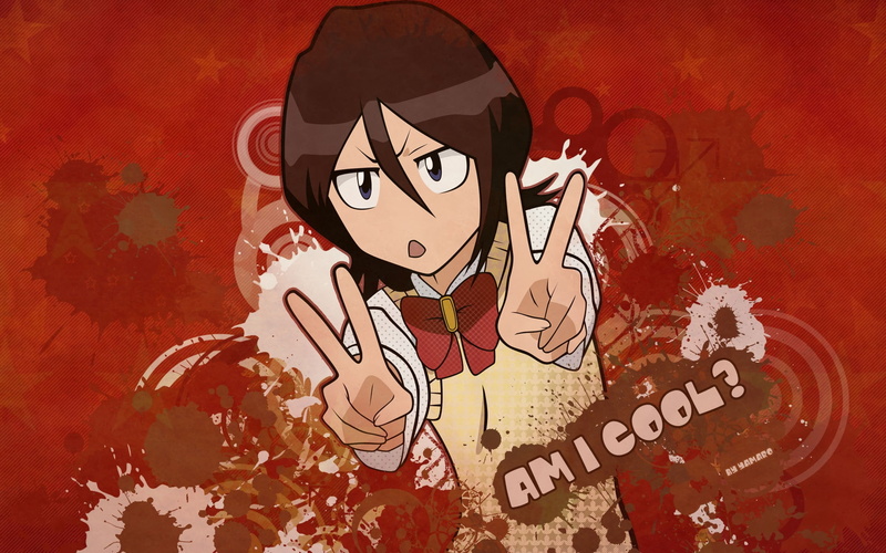 Abstract, anime, hd, red, Rukia, Cool, 1080P, bleach, art