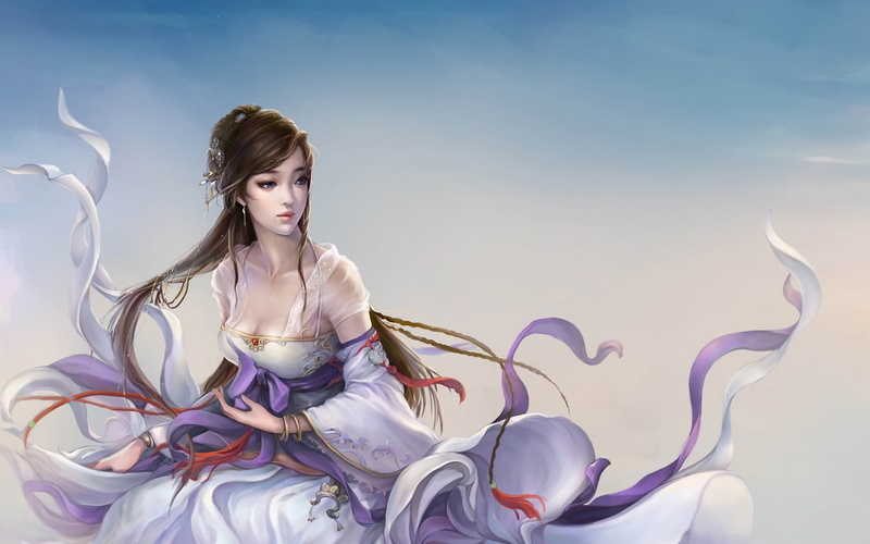 illustration, hair, woman, like, 1080P, Fantasy, brown, Fairy, Girl