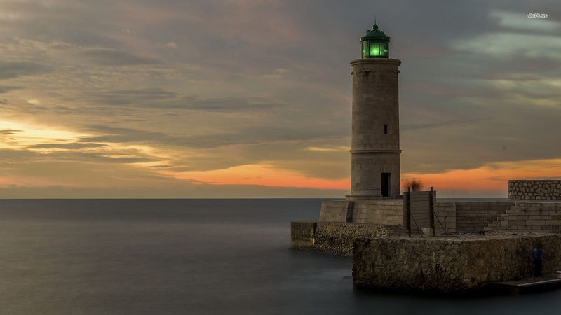 scenics - nature, France, feelings, waterfront, tower, sunset, sea, building exterior, built structure, horizon, cloud - sky, 1080P, guidance, beauty in nature