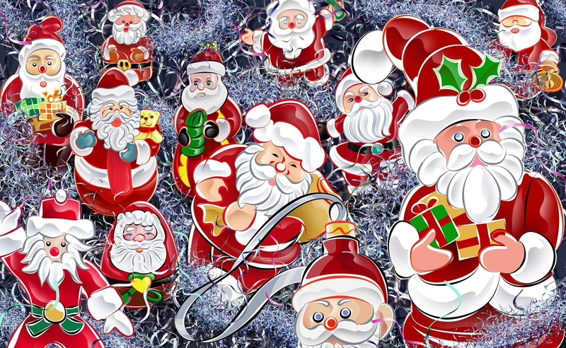 santa, holiday, mood, santa claus, claus, gifts, smiles, christmas, 1080P