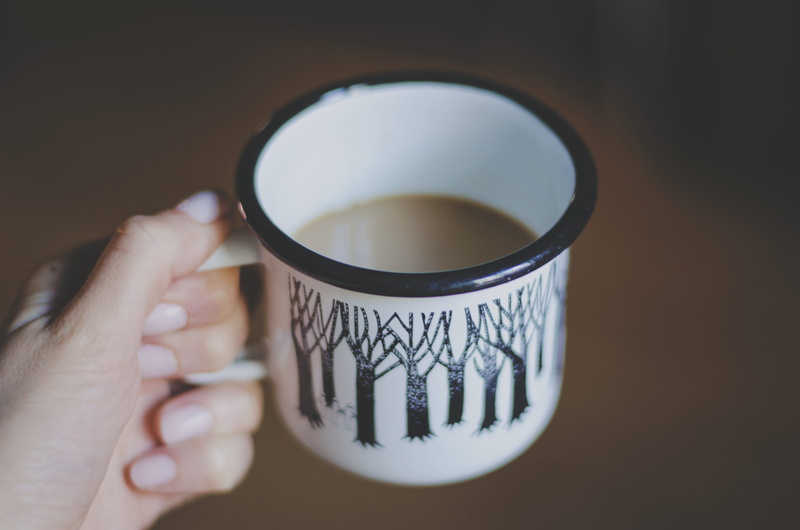 coffee cup, human body part, crockery, holding, drink, coffee mug, fingernail, body part, nail, cup, one person, enamel, 4K, tea - hot drink, tree, coffee - drink