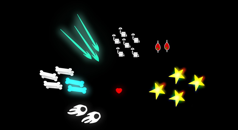 communication, nature, Omega flowey, indoors, technology, flying, light - natural phenomenon, motion, shape, Undertale, Toriel, Frisk, finance, star shape