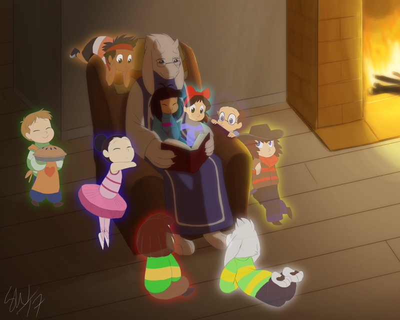 Chara (Undertale), toy, girls, home interior, women, Asriel (Undertale), childhood, art and craft, creativity, leisure activity, sitting, togetherness
