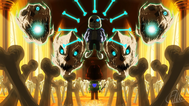 Undertale, skulls, animated, arts culture and entertainment, indoors, illuminated, light, backgrounds, Frisk (Undertale), close-up, multi Colored, hanging