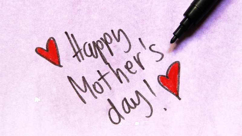 Day, Mother, black, 2K, Happy, Pen, Love, Hearts, marker, s