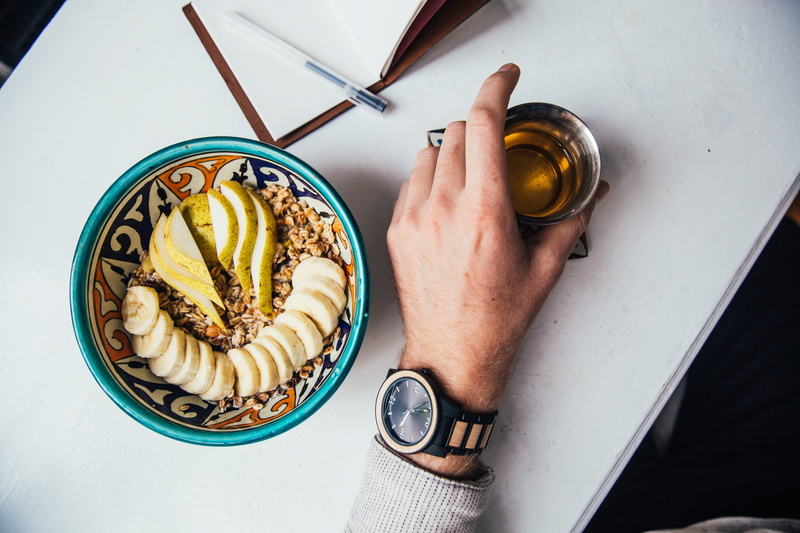 food and drink, dessert, fruit, breakfast, food, nutrition, healthy eating, meal, sweet, homemade, ready-to-eat, tea, high angle view, oatmeal, one person