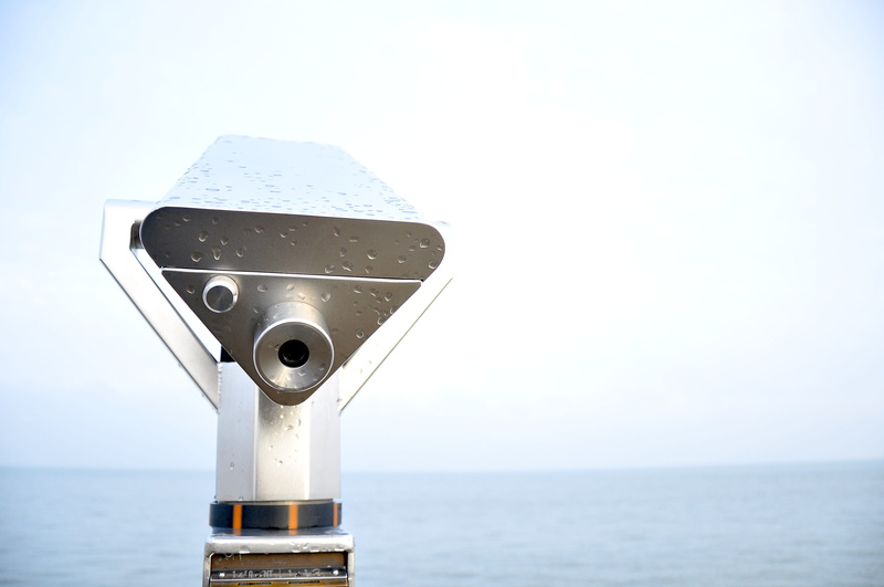 tourist, water, north, close-up, telescope, cuxhaven, day, tranquility, watch, view, white, germany, viewfinder, ocean, camera, horizon over water, focus on foreground