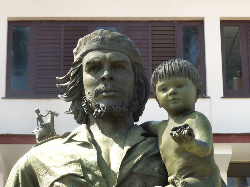 two people, hero, bronze statue, no people, front view, day, che guavarra, close-up, built structure, 1080P, communist, architecture, Che, Mausoleum, history