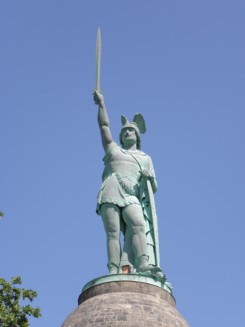 copy space, history, blue, new York City, male likeness, architecture, clear sky, Germany, religion, female likeness, nature, representation, famous Place