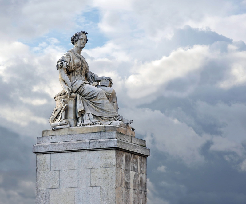 Abundantia, history, architectural column, the past, craft, memorial, paris, travel destinations, pont du carrousel, male likeness, no people, sculpture