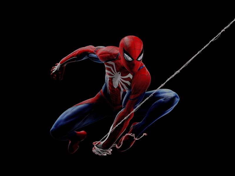 comics, studio shot, red, skill, one person, copy space, Spiderman, full length, flexibility, sport, healthy lifestyle, fantasy, motion, indoors, creativity