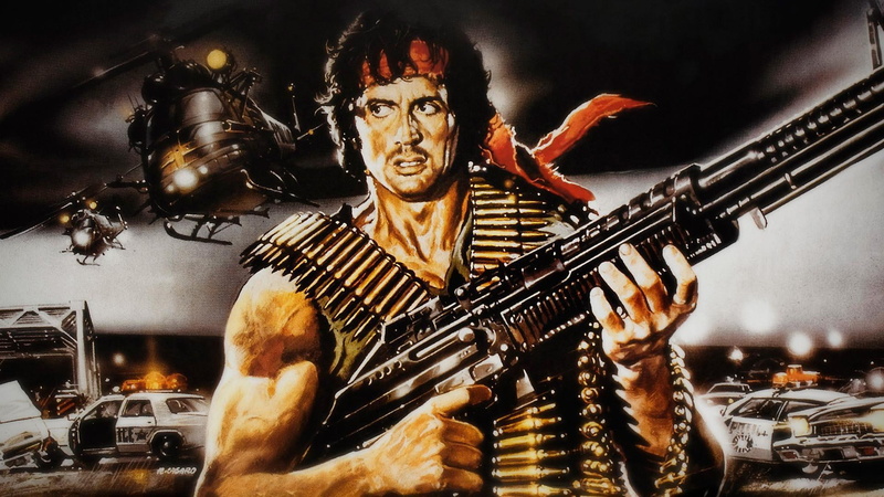 guns, machine, 1080P, rambo, movies, sylvester, stallone