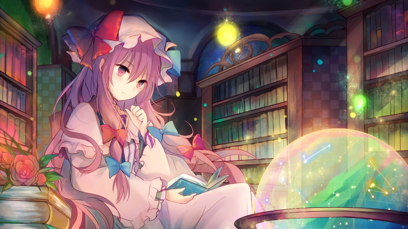 Touhou, 1080P, anime girls, Patchouli Knowledge