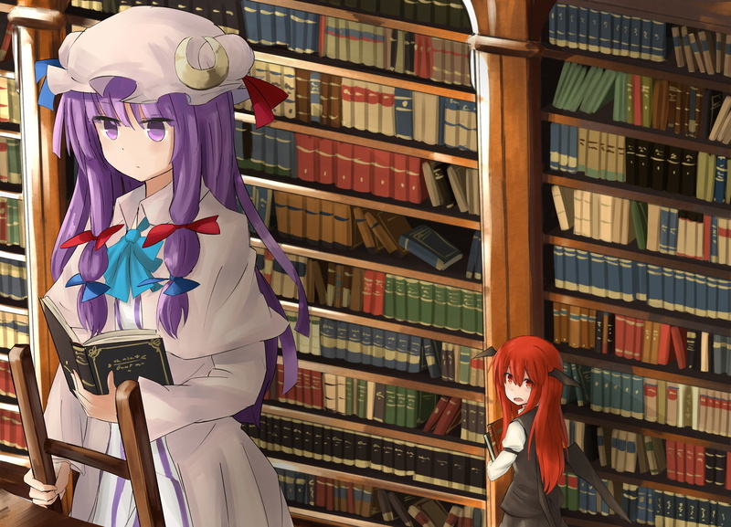Koakuma (Touhou), Touhou, 1080P, Patchouli Knowledge, Anime