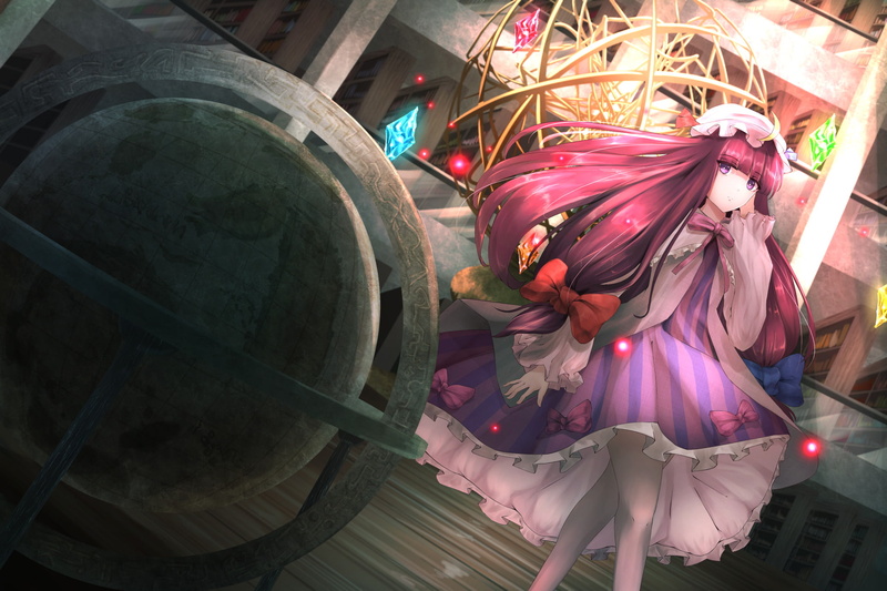Touhou, Patchouli Knowledge, Anime, 1080P