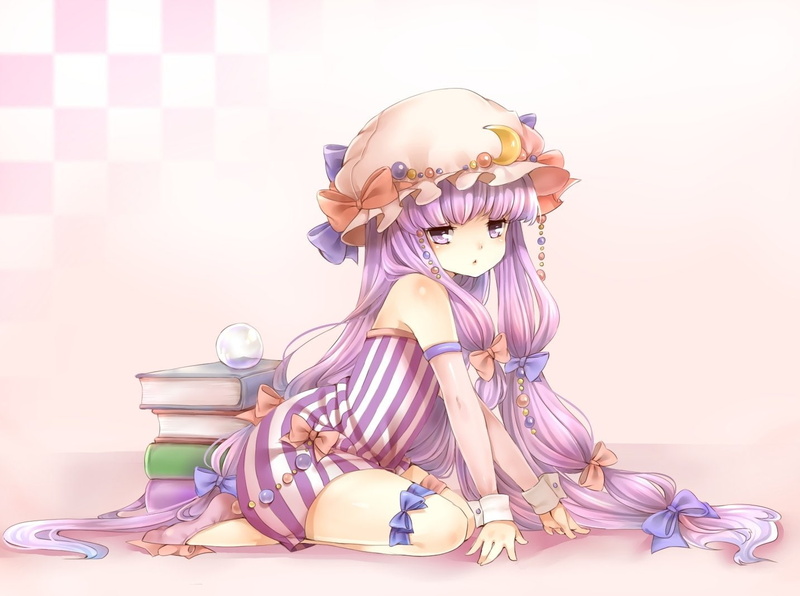 720P, Anime, Patchouli Knowledge, Touhou