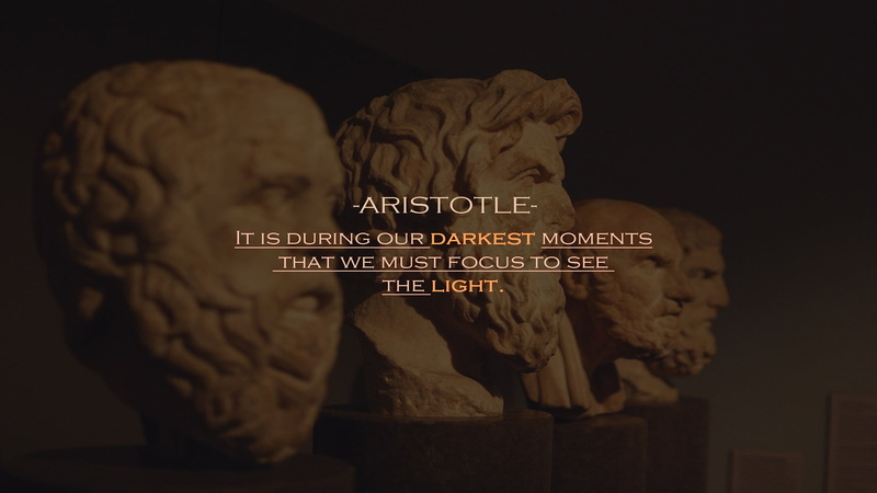 1080P, Aristotle, quote, Greek, statue
