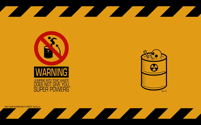 humor, dark humor, radioactive, warning signs, 1080P