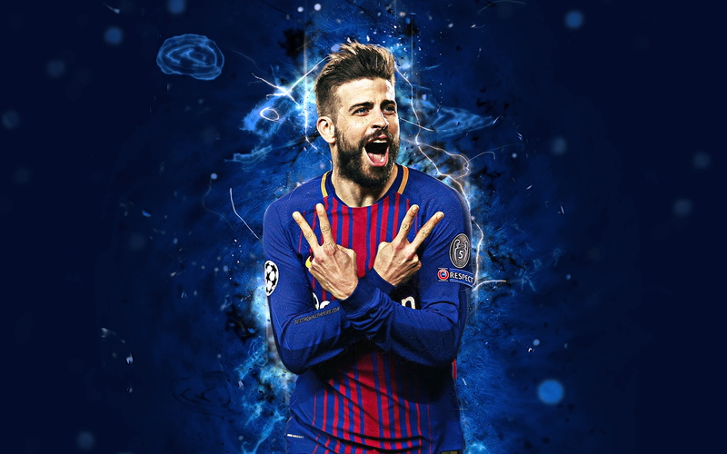 Gerard Piqué, 4K, Spanish, FC Barcelona, Gerard Pique, Soccer