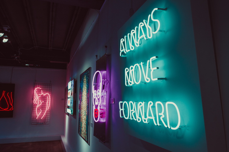 night, lights, assorted, orthographic symbol, signage, guidance, communication, time, lighting equipment, architecture, neon, city, business, form of communication