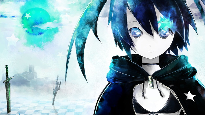 real people, close-up, outdoors, 1080P, nature, young women, glass - material, front view, anime girls, Kuroi Mato, one person, digital composite, Black Rock Shooter