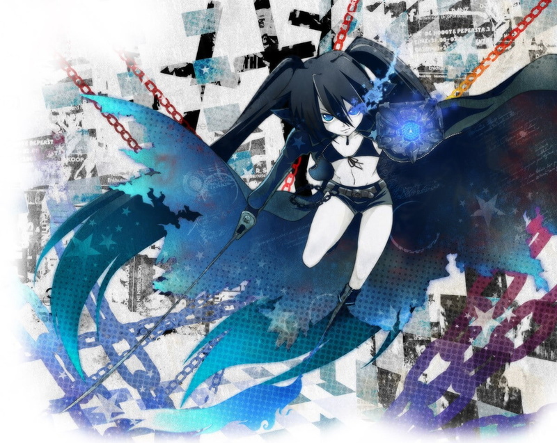Black Rock Shooter, anime, Kuroi Mato, anime girls, 480P
