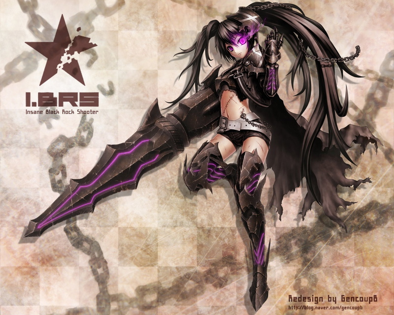 Anime, Black Rock Shooter, Insane Black Rock Shooter, 1080P