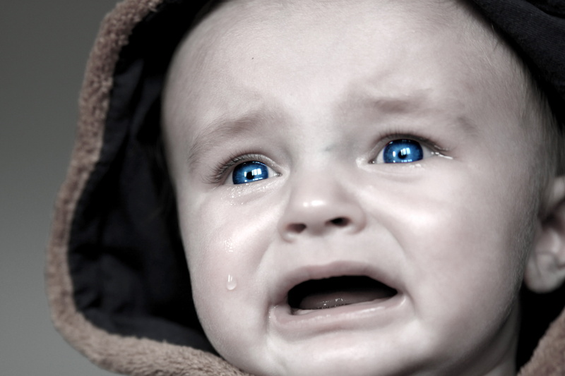 photos, looking At Camera, headshot, human body part, childhood, sad, lifestyle, crying, indoors, blue, fear, baby, cute, child, hopelessness, Teardrop