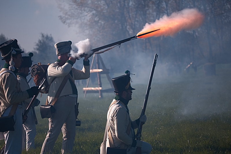 group of people, human, occupation, fire, weapon, holding, plant, jena, adult, smoke, people, rifle, day, landscape, smoke - physical structure, man, 5K