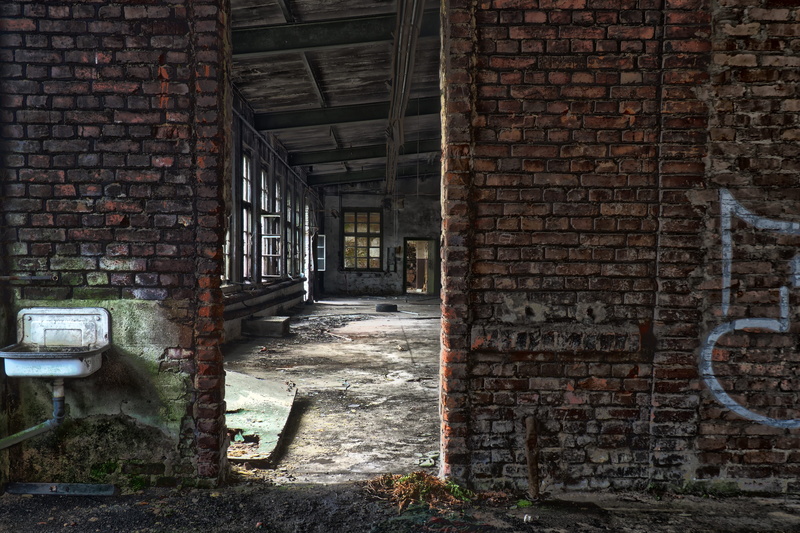 run-down, lost, bricked, ruin, day, forget, pforphoto, dark, ailing, factory, old, deterioration, factory building, light, mood, abandoned, leave, no people