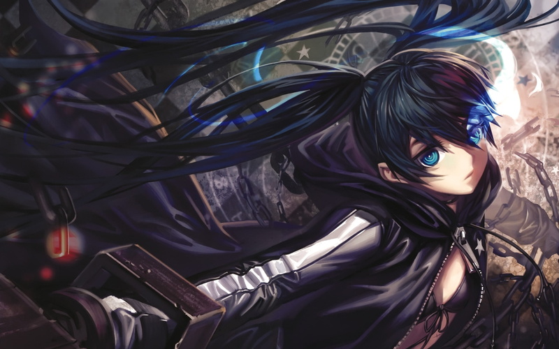 rock, hd, anime, art, Black Rock Shooter, shooter, x, 2K, hot, black