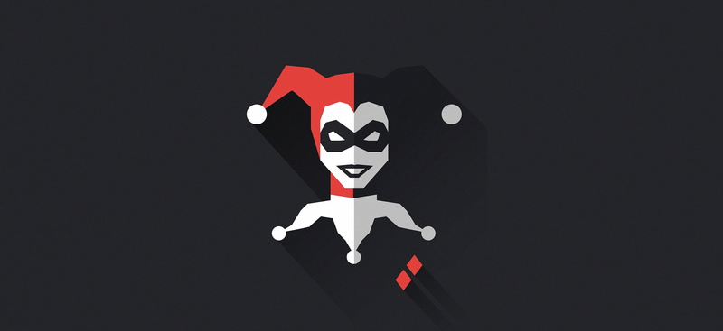 Harley Quinn, 2K, Minimalist, Comics, DC Comics