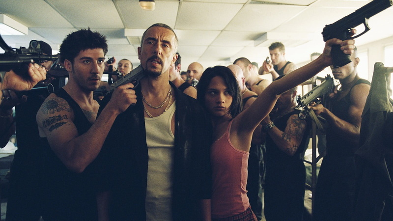 group, friendship, women, gun, adult, girls with guns, real people, nightlife, group of people, weapon, David Belle, indoors, men, young women, waist up