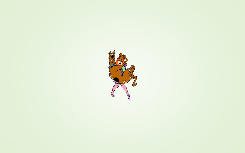 activity, character, outdoors, mid-air, fun, minimalism, scooby, humor, Scooby-Doo, Daphne, copy space, leisure activity, day, 1080P, doo, enjoyment, vitality