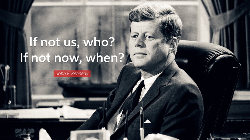 4K, John F. Kennedy, quote, minimalism, Typography