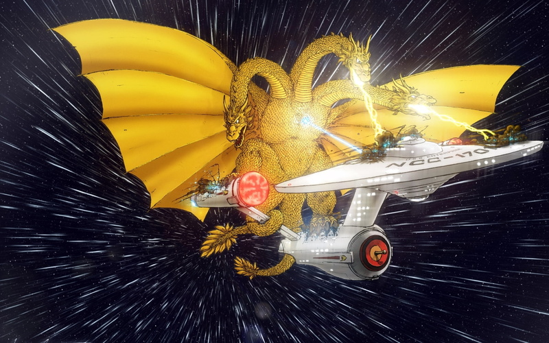 starship, monster, dragons, 1080P, dragon, sci fi, wtf, enterprise, spaceship, trek, star, spacecraft, fantasy