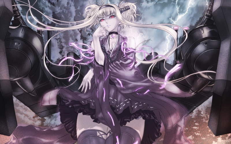 representation, no people, purple, female likeness, anime, 720P, Aoki Hagane no Arpeggio, digital composite, human representation, smoke - physical structure