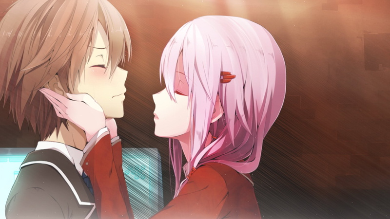 1080P, pink color, Kiss, mannequin, Inori Yuzuriha, retail display, male likeness, female likeness, shopping, Anime, man, close-up, still life