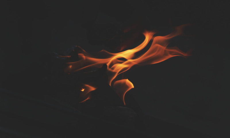 indoors, fire, orange color, photography, motion, heat, changing form, no people, burning, warning sign, flame, abstract, inferno, 2K, close-up, yellow