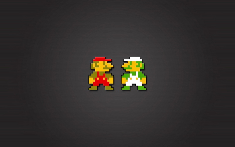 pixels, 1080P, Mario Bros., Nintendo Entertainment System, Luigi, video games, 8-bit