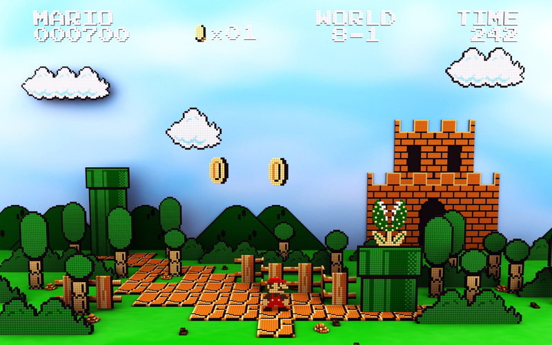 video games, Pixel Art, 1080P, 8 bit, Mario Bros., retro Games, Nintendo Entertainment System