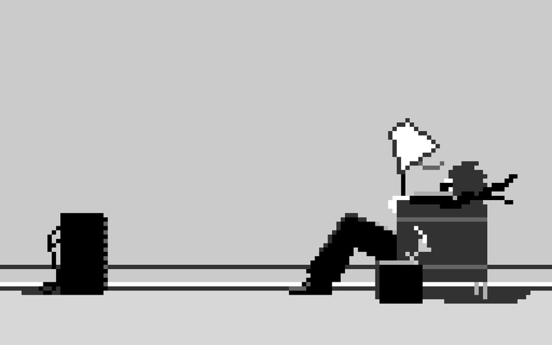 minimalism, 1080P, audio, 8-bit, Hitachi Maxell, pixel art