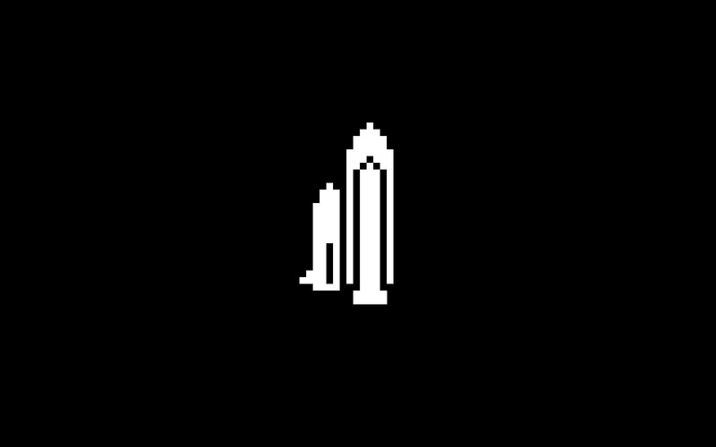 copy space, domestic room, dark, black background, studio shot, building, religion, close-up, 1080P, illuminated, minimalism, 8-bit, glowing, space shuttle