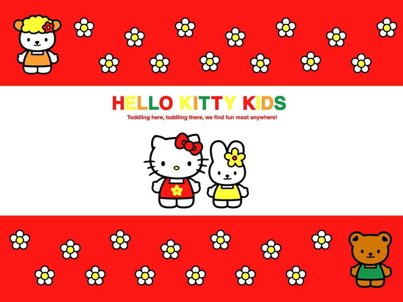 hd, PINK, bow, kitty, art, cute, anime, 480P, hello, Dress, Hello Kitty