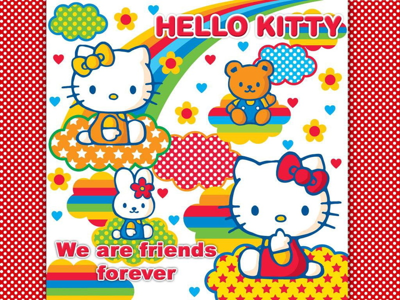 kitty, 480P, anime, art, cute, Hello Kitty, hello, Dress, hd, bow, PINK
